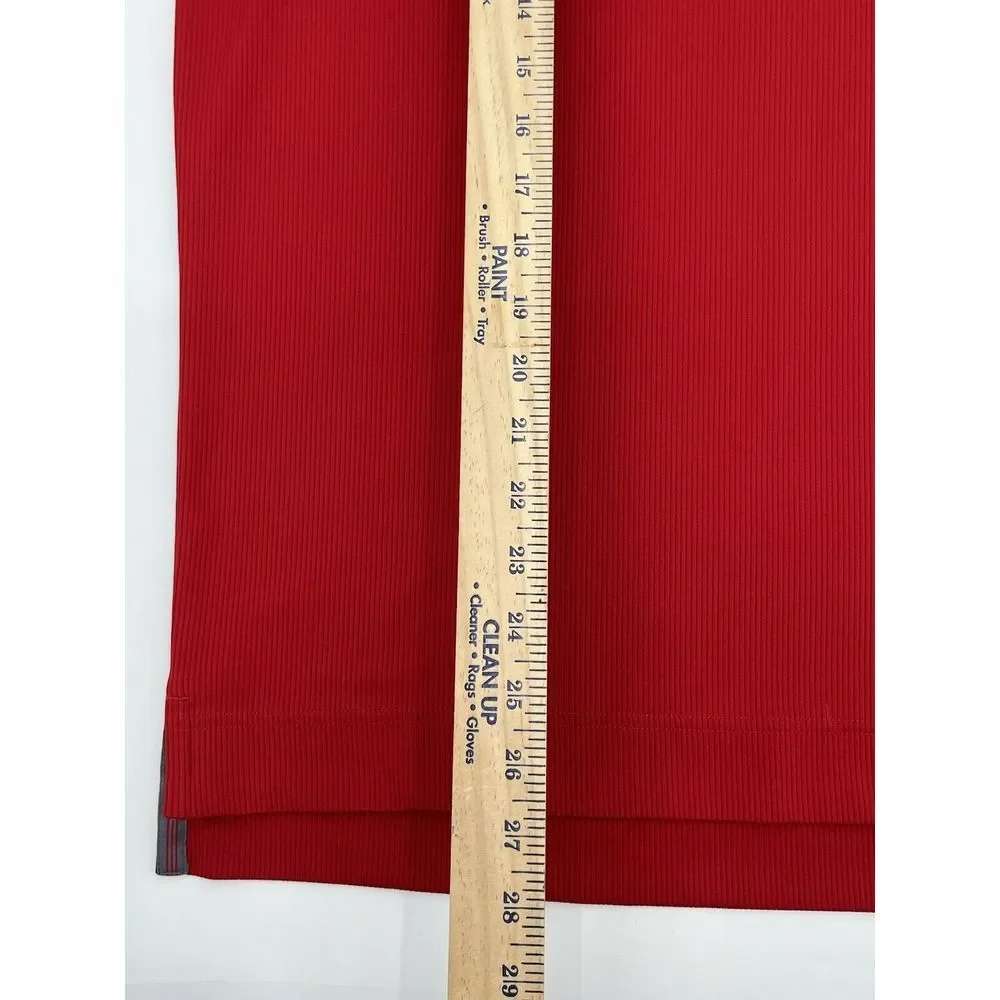 adidas clima 365 Men's Large Red Long Sleeve Pull Over Shirt Button L‎
